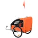 image 8 of HOMCOM 18m  2-Seat Child Bike Trailer for Kid w Steel Frame Seat Belt Orange