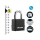 image 2 of Master Lock Excell 4-digit Black Finish Combination 50mm Padlock - Multi Colour - One Size