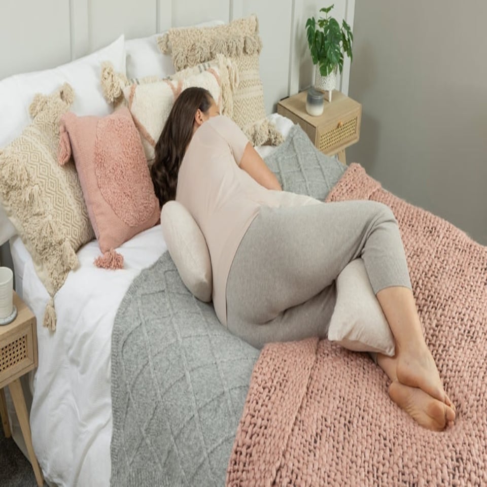 image 1 of Dreamgenii Pregnancy Pillow Beige Marl