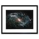 image 1 of NASA James Webb Telescope Gas Dust Galaxies 9x7" Black Framed Wall Art Print