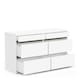 image 7 of FURNICOMP Avery 6 Drawer (3+3) Matt White and Oak Wide Chest of Drawers
