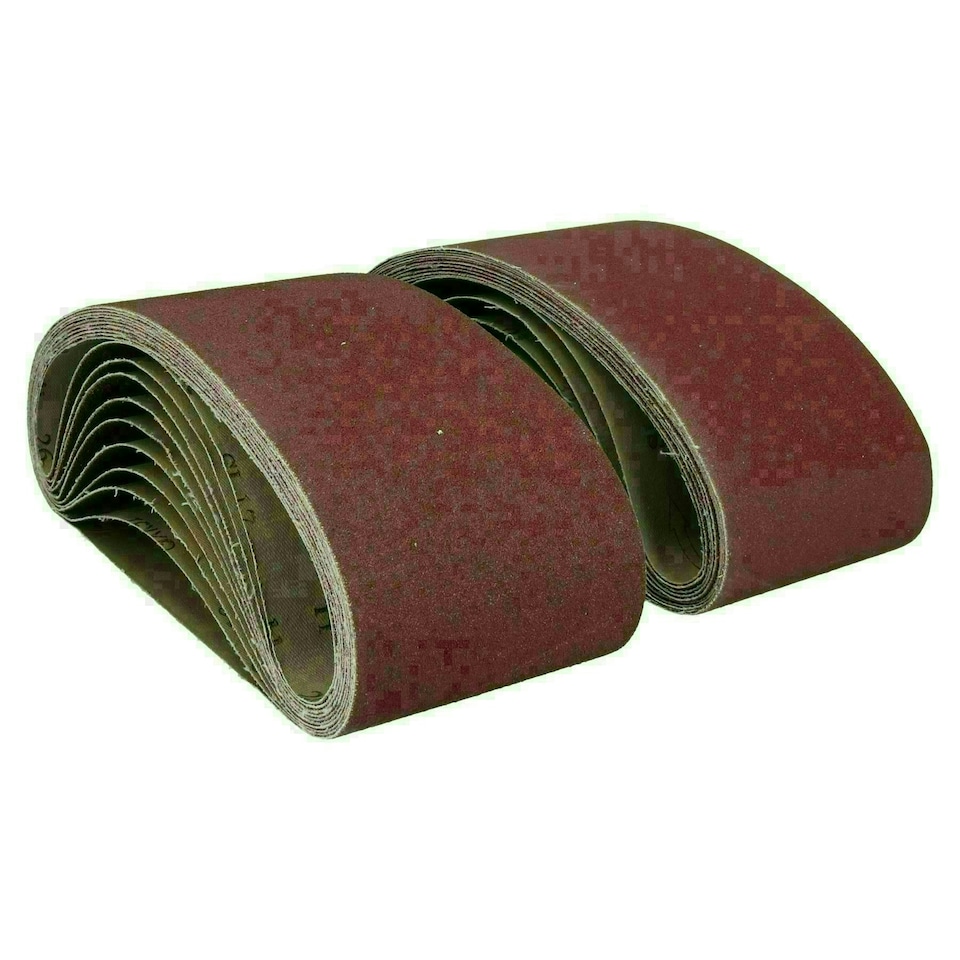 image 1 of 610mm x 100mm Mixed Grit Abrasive Sanding Belts Power File Sander Belt 40 Pack
