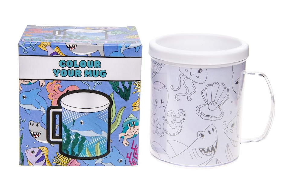 image 1 of Sea Animals Theme Color Your Own Mug