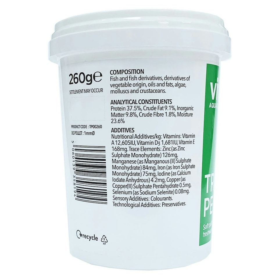 image 1 of Vitalis Tropical Pellets XS White