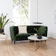 image 4 of Alisma Round Coffee Table with White Marble Effect Glass Top & Gold Legs