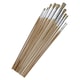 image 1 of 12pc Artist Craft Brushes Round Head Wooden Handles Paint Brushes TE582