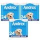 image 1 of Andrex Toilet Rolls Classic Clean Fragrance-Free 2 Ply Toilet Paper, 24 Rolls | White | 3 Pack | 3