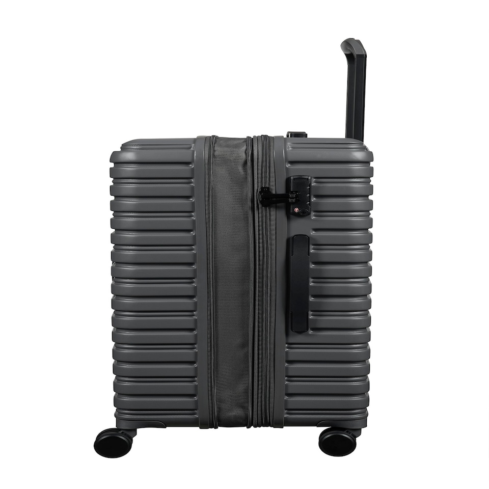 image 1 of IT Luggage Jumbo Charcoal Medium Suitcase with TSA Lock Grey | Medium