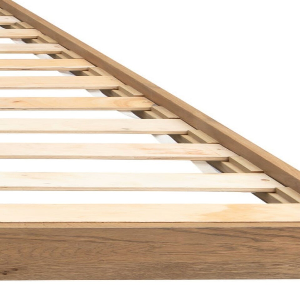 image 1 of 6ft Super King Real oak,Solid,strong,wood bed frame.Low foot end wooden bedstead