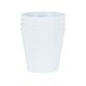 image 1 of Studio 4x 18cm Round Plastic Planter White
