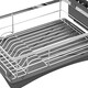 image 3 of Toque Dish Drainer Drying Rack Stainless Steel Plate Cutlery Holder Drip Tray Grey