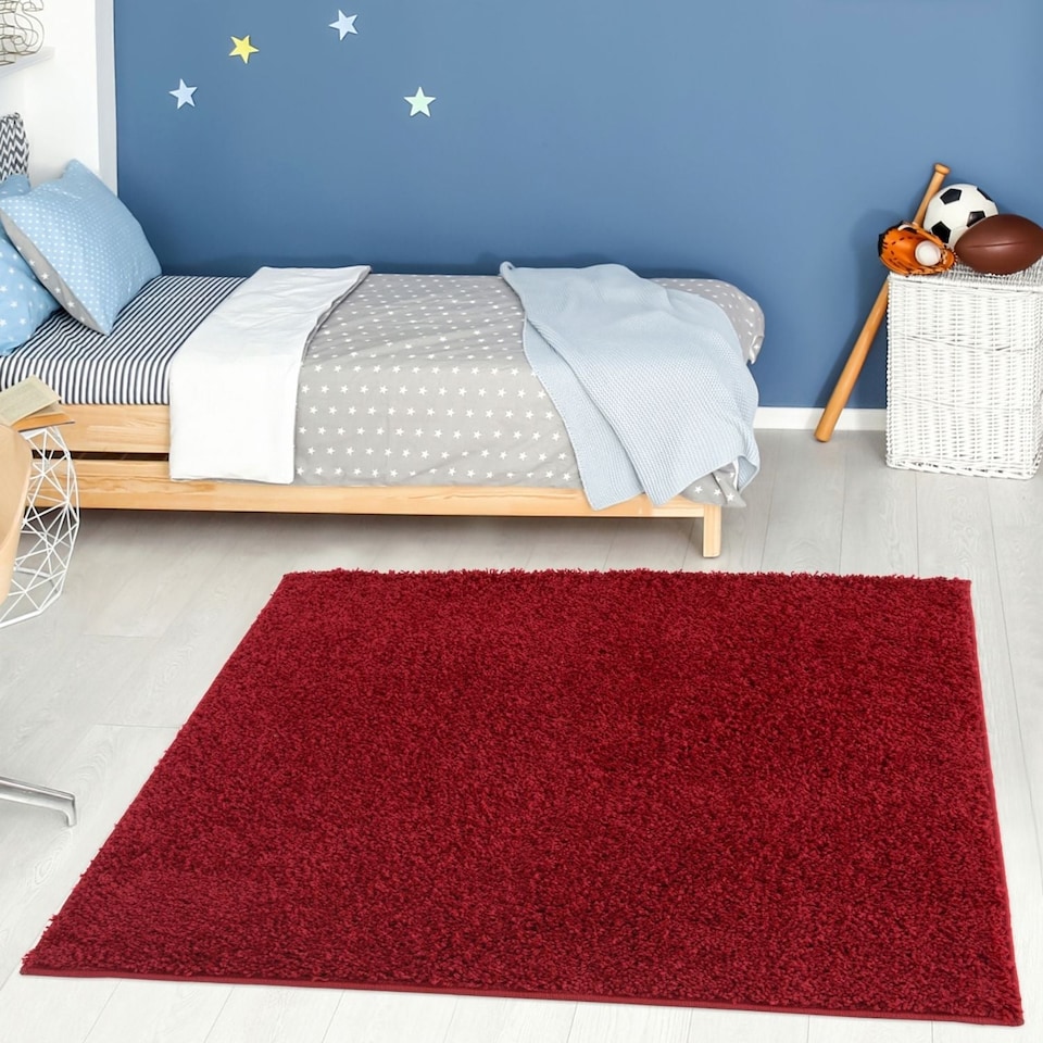 image 1 of The Rugs Myshaggy Collection Plain Soft High Pile Shaggy Floor Rugs and Runners Living Room Bedroom