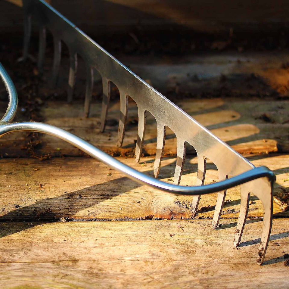 image 1 of Kent & Stowe Stainless Steel Long Handled Soil Rake | Multi | 1 x Soil Rake