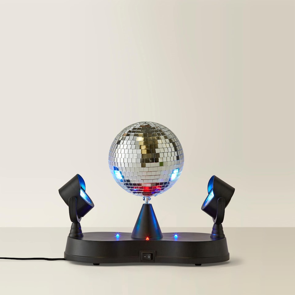 image 1 of ValueLights Disco Sky Light Projector Black Illuminated Decoration and Integrated LED 5W Neutral White Bulb