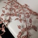 image 3 of 1.5m Pink Glitter Leaf Christmas Garland Decoration with Hanging Loop