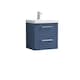 image 1 of Wall Hung 2 Drawers Vanity Unit - Mid-Edge Basin 500mm, Satin Blue | Blue | Satin Blue | 390 x 510 x 540mm