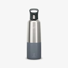 Decathlon 1L insulated stainless steel flask 900 with quick-release cap for hiking