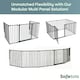 image 4 of Safetots Premium Multi Panel Room Divider, up to 370cm Wide, White, 70cm Tall, Multi Panel Flexible Room Barrier, Room Divider with Door for Baby White