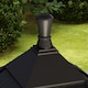 image 9 of Outsunny 1.3 m LED Garden Lamp Post Light, Waterproof IP44, Cool White | Black | Black