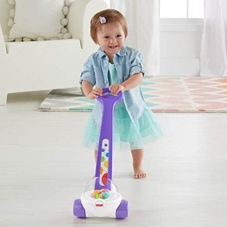 image 1 of Fisher Price Corn Popper Toddler Push Walker Purple