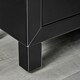 image 4 of Furniturebox Lexi Large Black Mirrored Bedside Table with 3 Drawers