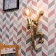 image 2 of ValueLights George Monkey Holding a Light Bulb Wall Light Gold | Gold