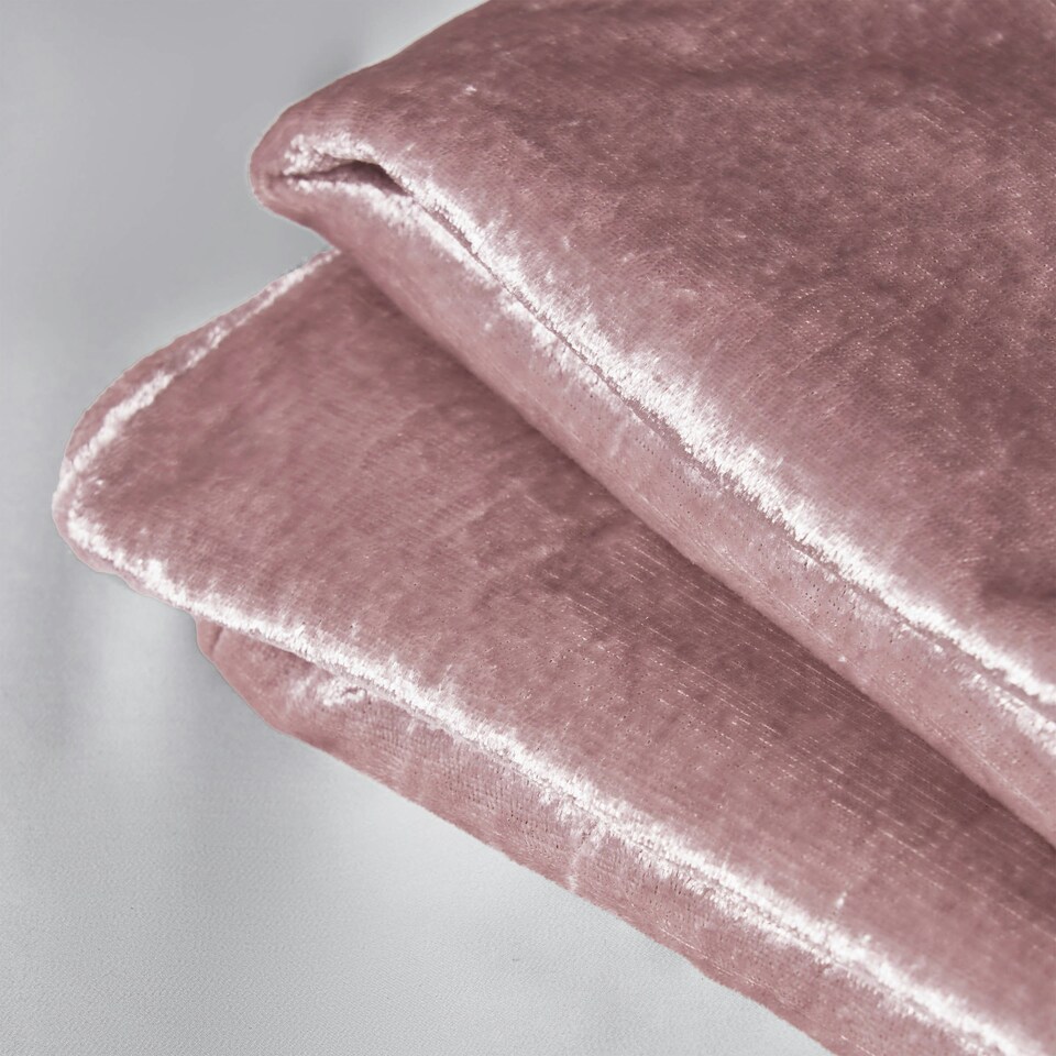 image 1 of BHS Crushed Velvet Throw, Pink Pink | Blush