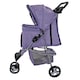 image 5 of Pet Stroller Dog Cat Puppy Pram Pushchair Travel Cart Jogging Buggy Carrier (Purple Dot with Cover)
