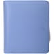 image 1 of Slim Line Genuine Soft Leather RFID Protected Money Credit Card Purse Blue | Slate Blue/Ivory