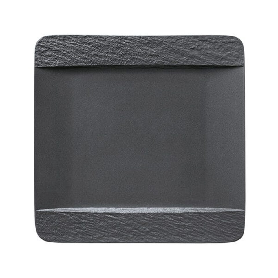 image 1 of Villeroy & Boch Manufacture Rock Noire Square Flat Plate