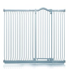 Safetots Curved Top Safety Gate, 207cm - 216cm, Matt Grey, Pressure Fit Stair Gate, Baby Gate for Doors Hallways and Spaces, Safety Barrier, Easy Installation