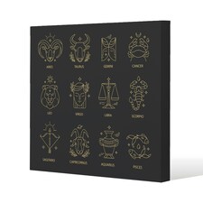 Zodiac sign set (canvas) 77 x 77 x 4cm