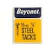 image 4 of Bayonet Tacks - Blue - 25mm