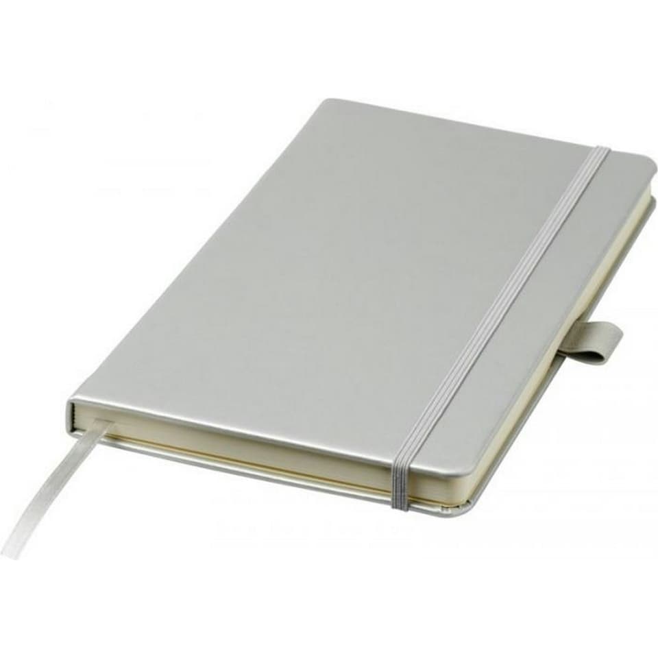 JournalBooks Nova A5 Bound Notebook - Silver - A5