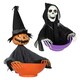 image 1 of Outsunny Animated Halloween Skeleton Candy Dish for Party Decoration