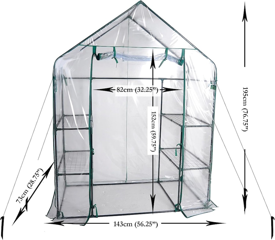 image 1 of Walk In Greenhouse PVC Cover