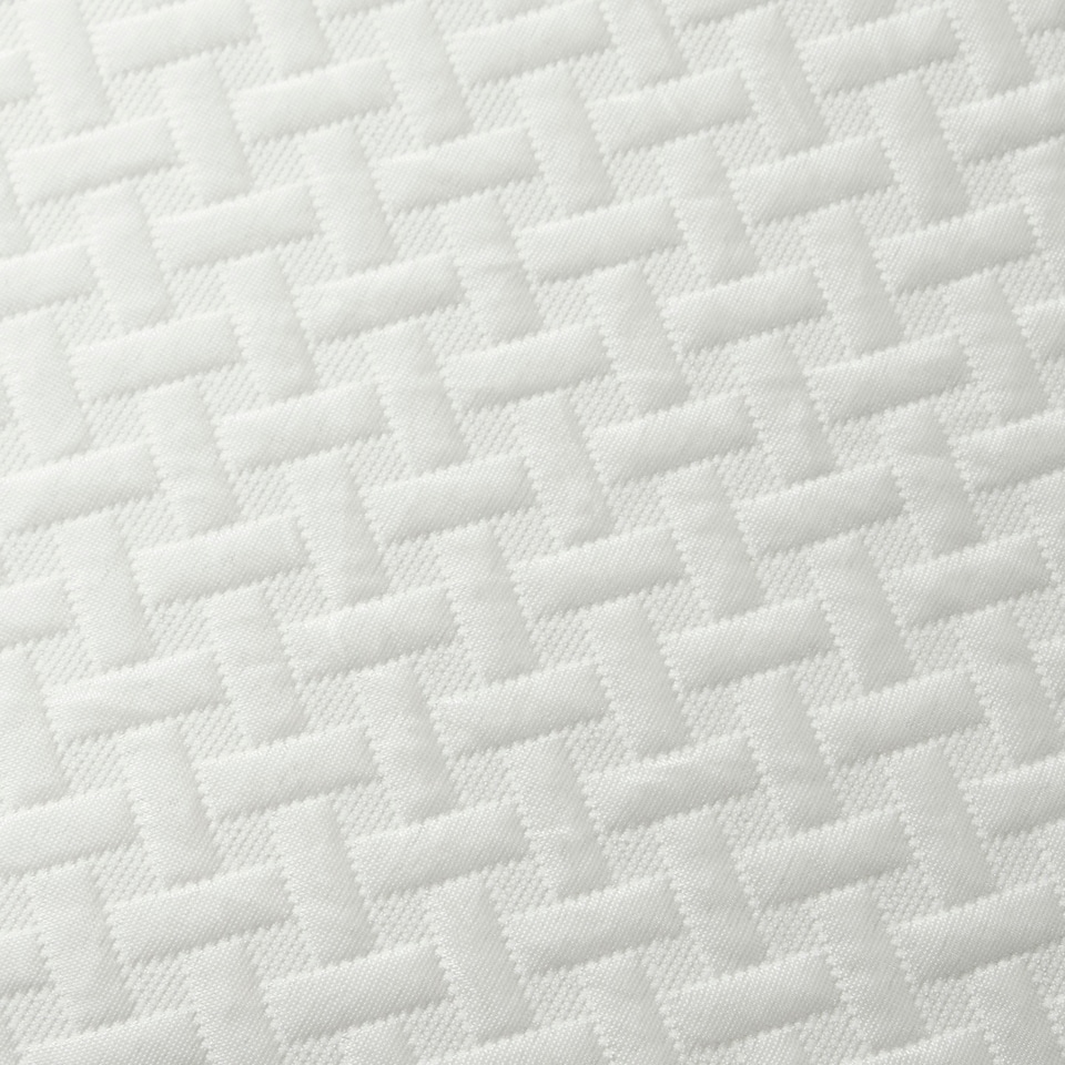 image 1 of OHS Cooling Mattress Protector Soft Breathable Fitted Bed Sheet Topper Pad | White | Single