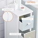 image 4 of HOMCOM Drawer Cabinet, 4 Drawer Storage Organizer Unit Bathroom Bedroom