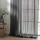 image 3 of Yard Nimbus Sheer Black Tie Top Curtain Panel 290 x 250 cm Multi