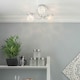 image 2 of BHS Orianna 3 Light Flush Ceiling Light, Silver
