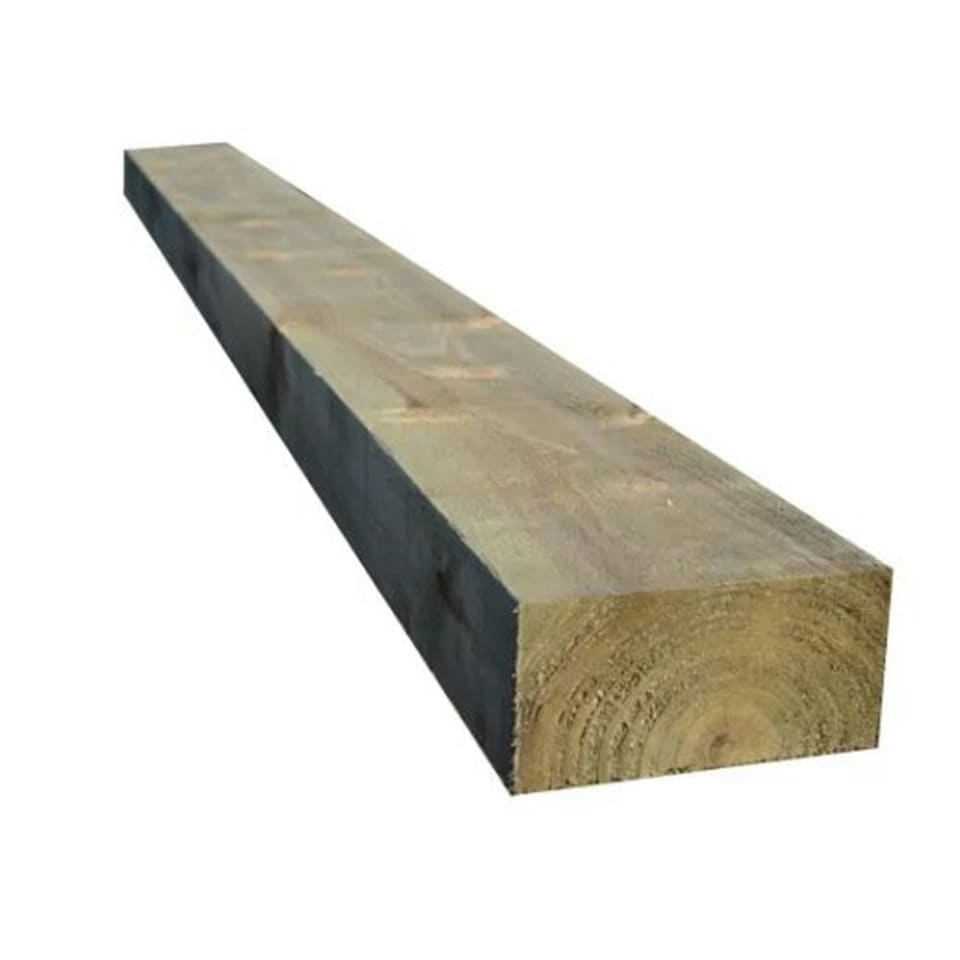 PACK OF 20 (Total 20 Units) - Treated Feather Edge Board Green - 22mm x 150mm x 1800mm Length