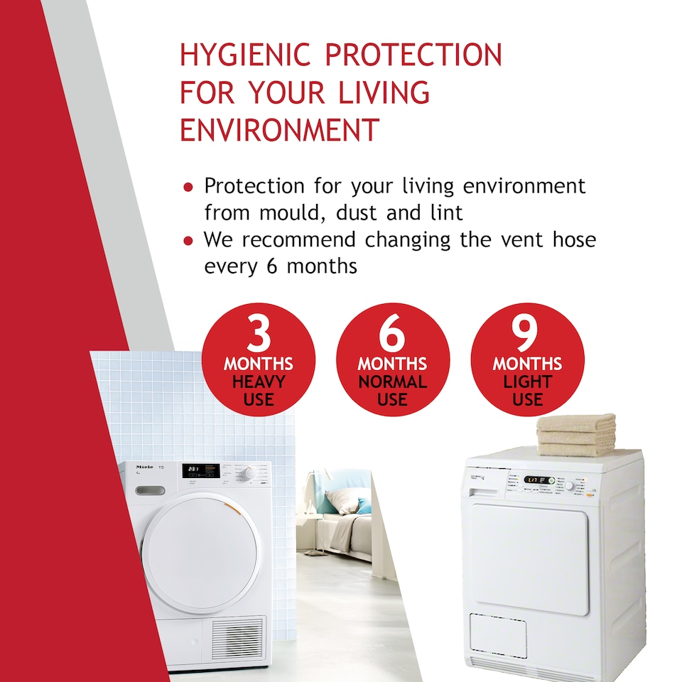 image 1 of SPARES2GO Air Conditioning Duct Hose 6" PVC Flexible Vent Pipe 152mm 3 Metre UNIVERSAL