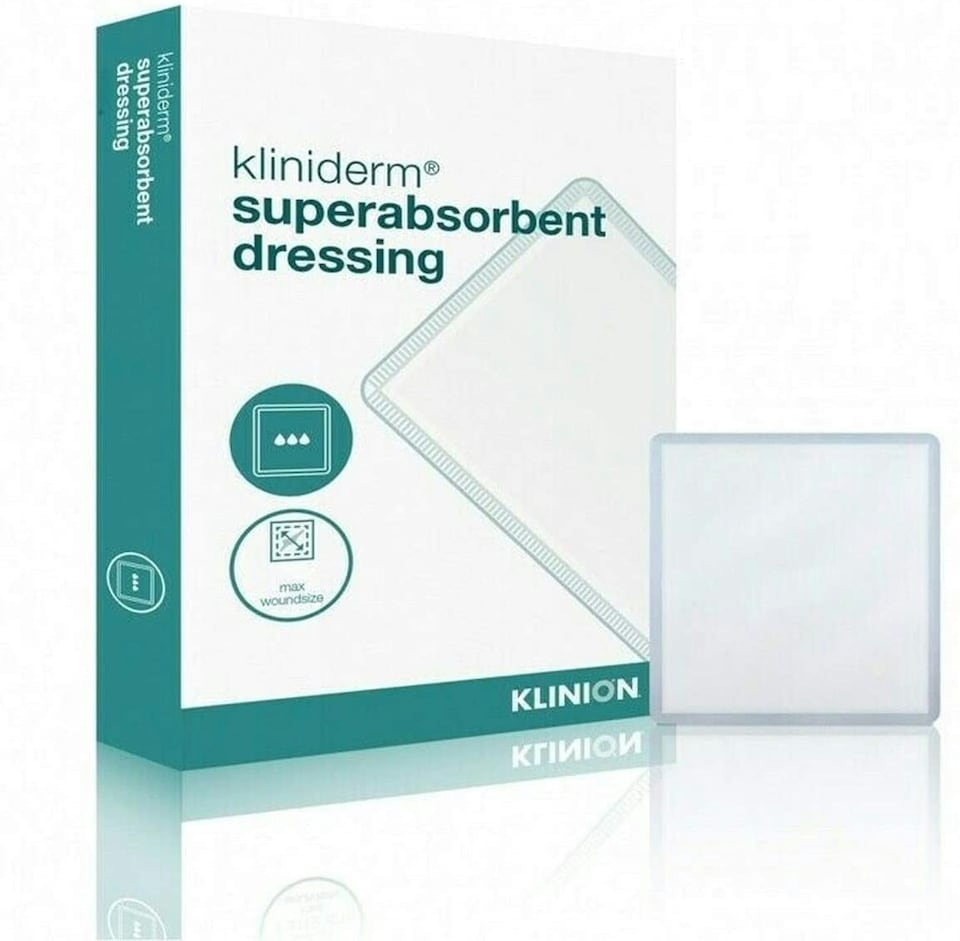 image 1 of Kliniderm Superabsorbent Dressing 20cm x 40cm Pack of 10