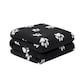 image 1 of OHS Pet Dog Blanket Crate Paw Puppy Animal Mat, 120x150cm - Black