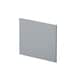 image 1 of L Shape Square Reversible Bath End Panel Satin Grey 700mm | Grey | Satin Grey | 1