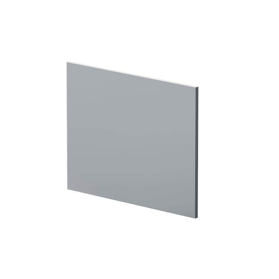 image 1 of L Shape Square Reversible Bath End Panel Satin Grey 700mm | Grey | Satin Grey | 1