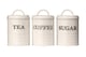 image 1 of Sketch Tea Coffee And Sugar Canister Set