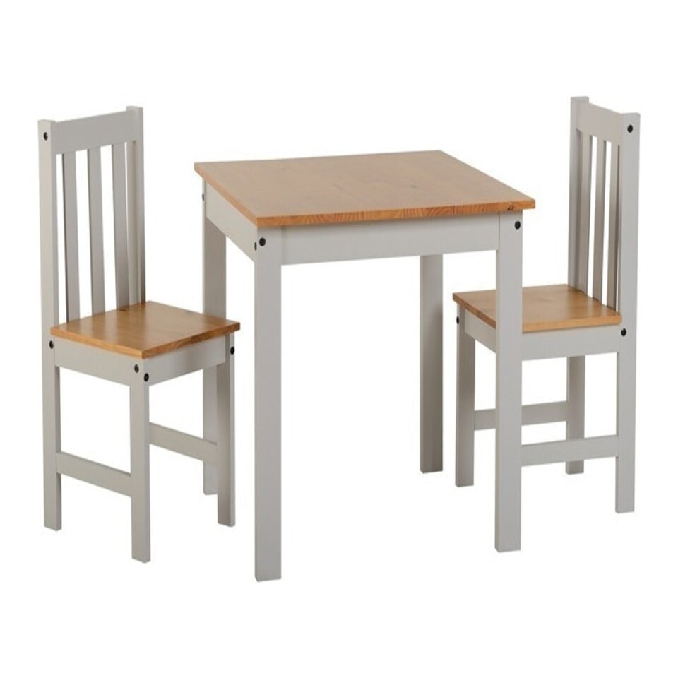 image 1 of Ludlow 1+2 Dining Set - Grey/Oak Lacquer Brown