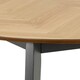 image 9 of Georgetown Round Dining Table in Oak & Black