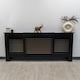 image 3 of Stylish MDF Black Horizontal Design Radiator Cover - Adjustable